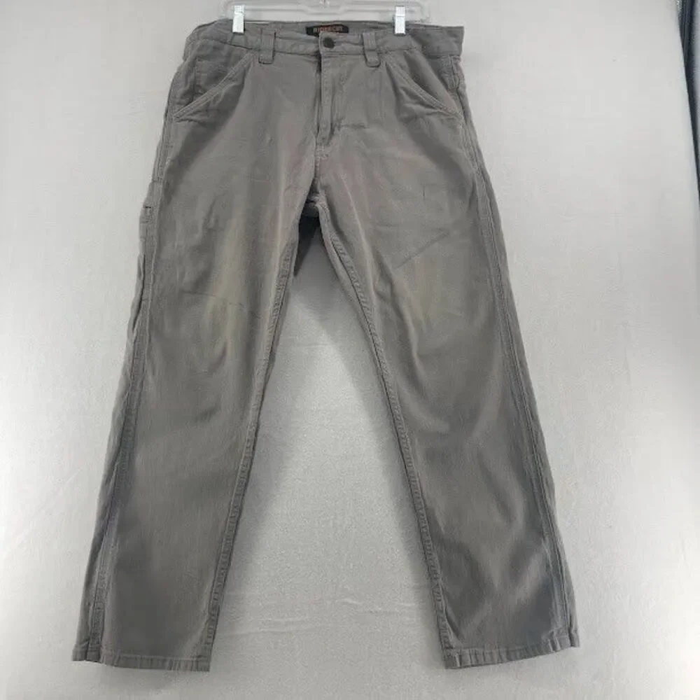 Men's Ridgecut Toughwear Gray‎ Canvas Workpants Pants Size 38 Inseam
